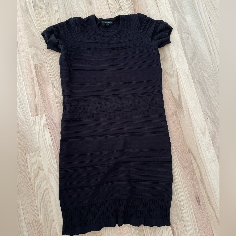 Banana republic mixed pattern sweater dress - tall